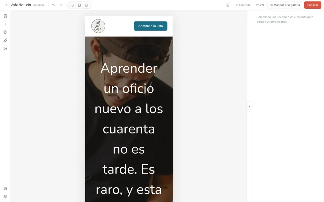 La capa de color: que el texto se lea sobre cualquier foto