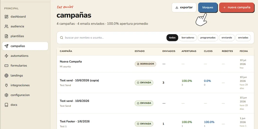 Primeros pasos