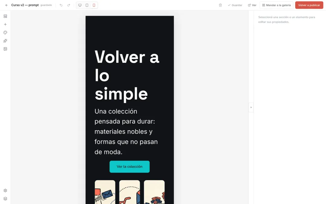 Cómo usar el editor de landings