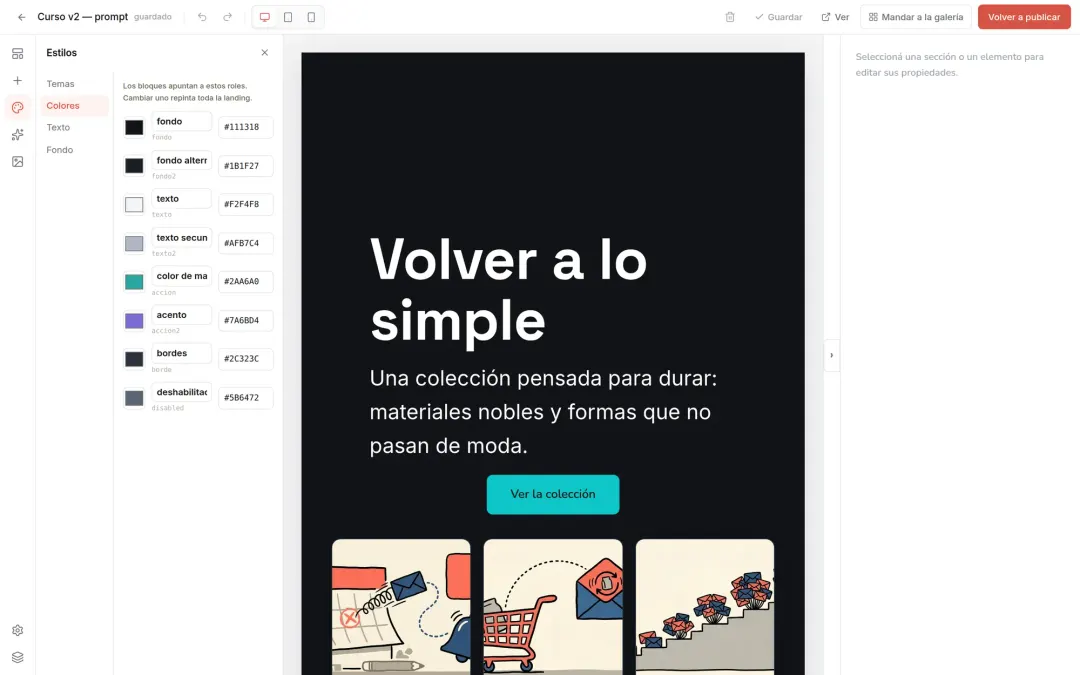Cambiá el estilo de toda la página con los temas