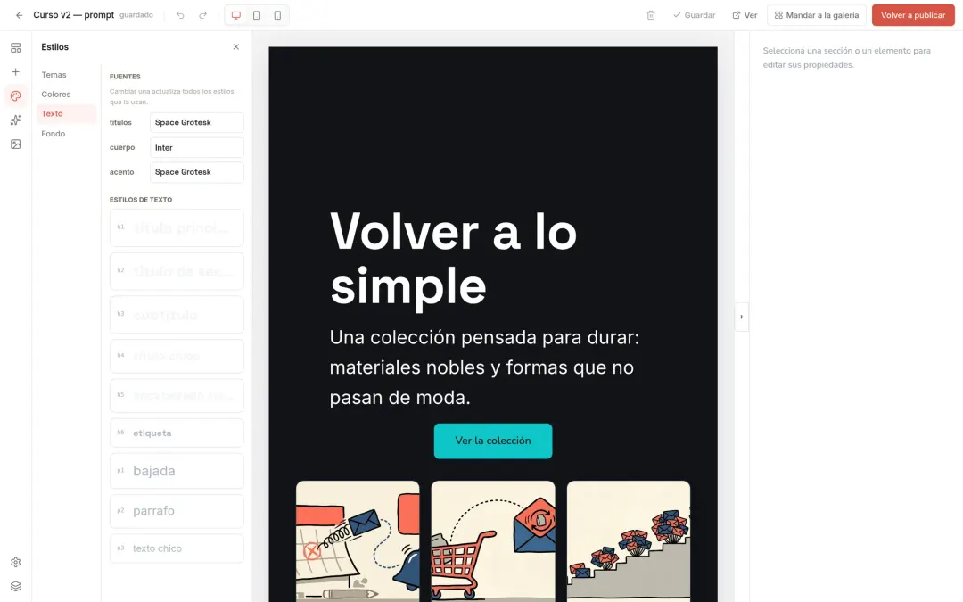 Cambiá el estilo de toda la página con los temas